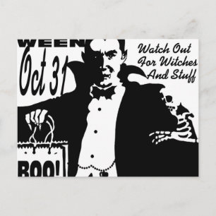 Halloween Vampire Postkarte