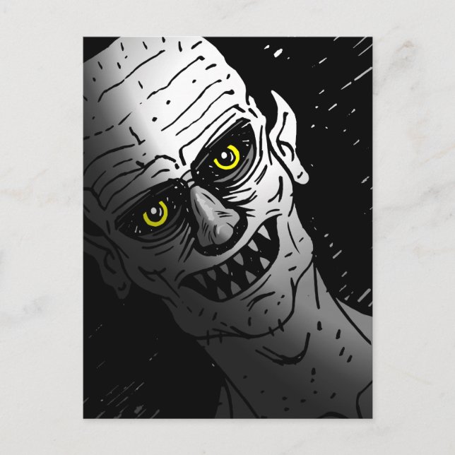 Halloween Vampire Postkarte (Vorderseite)