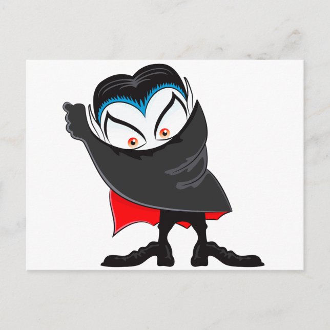 Halloween Vampire Postkarte (Vorderseite)