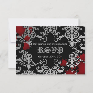 Halloween Vampire Thema Hochzeit RSVP