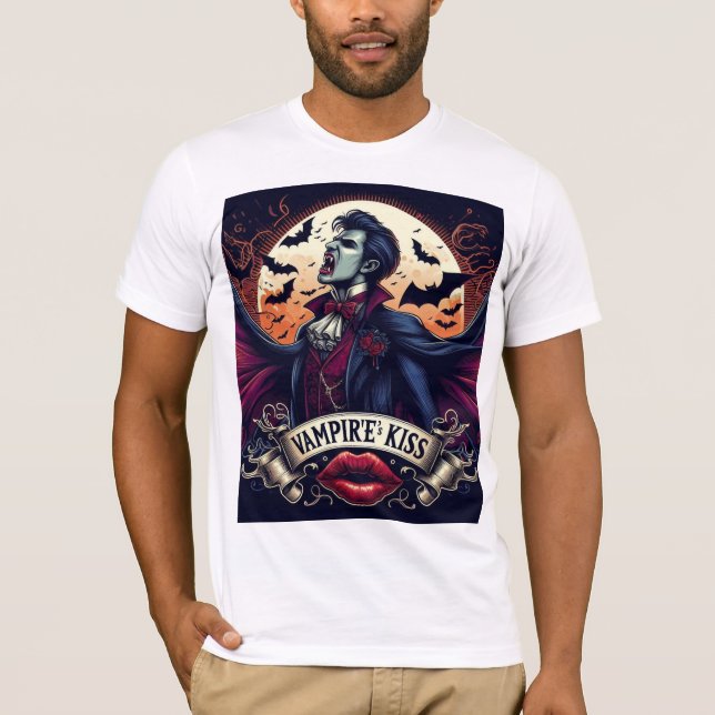 Halloween-Vampirhemd T-Shirt (Vorderseite)