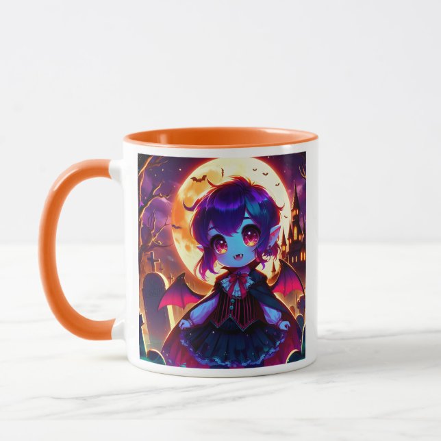 Halloween - Vampirmoonlit chibi Tasse (Links)