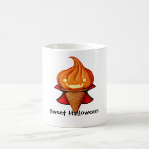 Halloween-Vampirs-Kürbis-Eiscreme Kaffeetasse