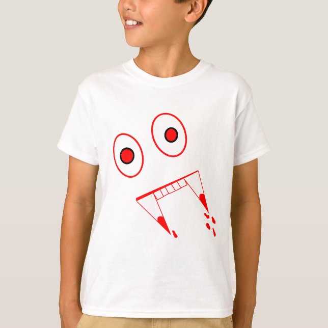 Halloween-Vampirszähne T-Shirt (Vorderseite)