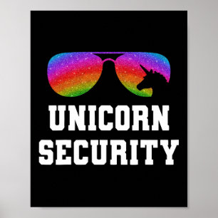Halloween Vater Mama Tochter Adult Kostüm Unicorn Poster