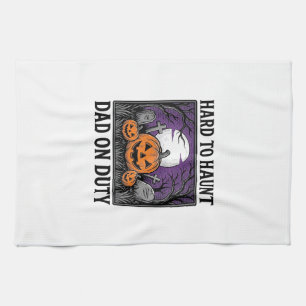 Halloween-Vater-Shirt Schwer Zu Heimsuchen Lustige Geschirrtuch