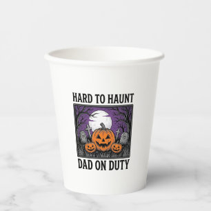 Halloween-Vater-Shirt Schwer Zu Heimsuchen Lustige Pappbecher