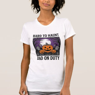 Halloween-Vater-Shirt Schwer Zu Heimsuchen Lustige T-Shirt