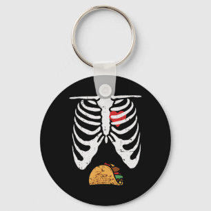 Halloween Vater Skeleton Taco Belly Funny Pregnanc Schlüsselanhänger