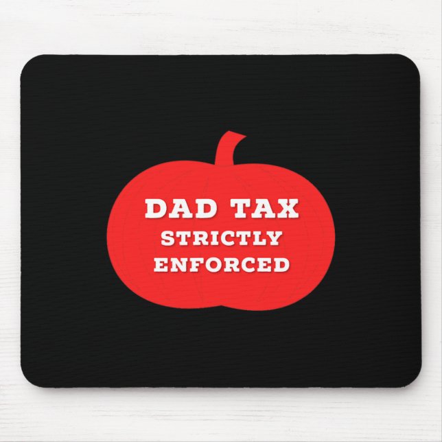 Halloween-Vater-Steuer auf Bonbons oder die Behand Mousepad (Vorne)