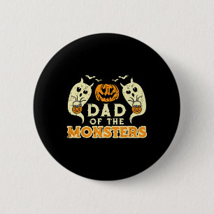 Halloween-Vater von Monstern Funny-Familienkostüm  Button