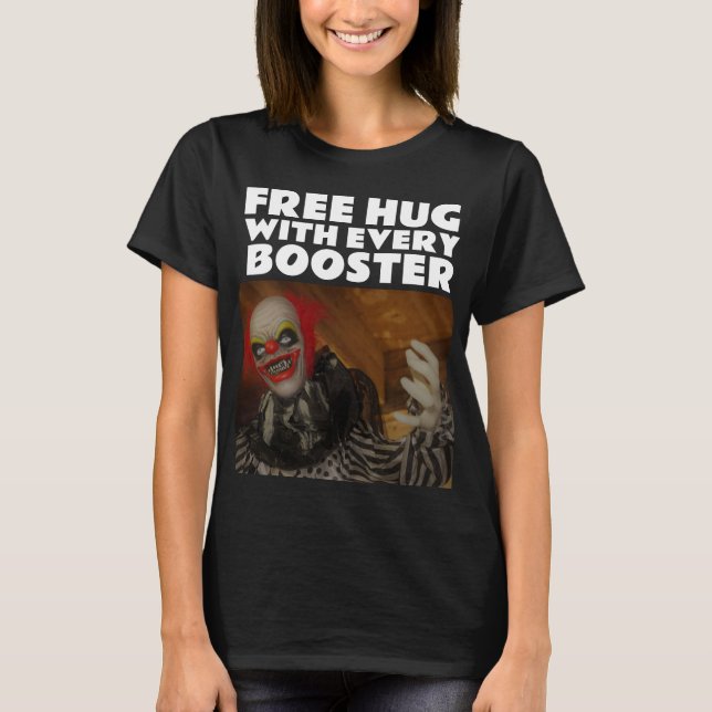 HALLOWEEN VAX-PUSHER EVIL CLOWN T - SHIRT T - SHIR (Vorderseite)