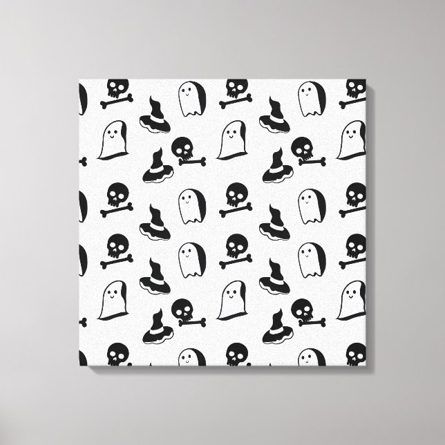 Halloween-Vektorkunst Leinwanddruck (Vorderseite)