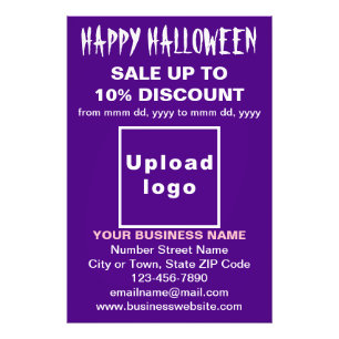 Halloween-Verkauf im Lila Foto