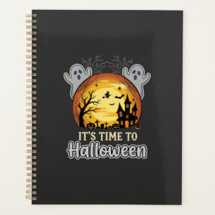 Halloween-verlassener Mond-Geister und Friedhofsve Planer