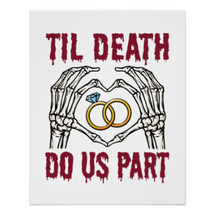 Halloween Verlobung Til Death Do us Part Poster