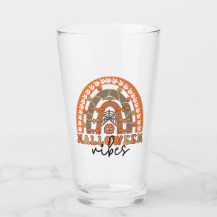Halloween Vibes Boho Rainbow Fall Halloween Glas