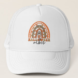Halloween Vibes Boho Rainbow Fall Halloween Truckerkappe