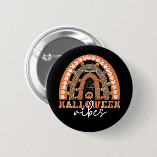 Halloween Vibes Boho Regenbogen Fall Spooky Button
