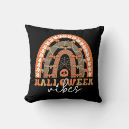 Halloween Vibes Boho Regenbogen Fall Spooky Kissen
