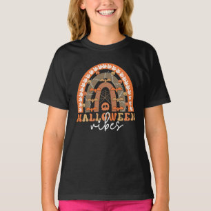 Halloween Vibes Boho Regenbogen Fall Spooky T-Shirt