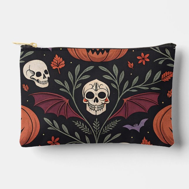 Halloween Vibes Pattern Zubehörtasche (Vorderseite)