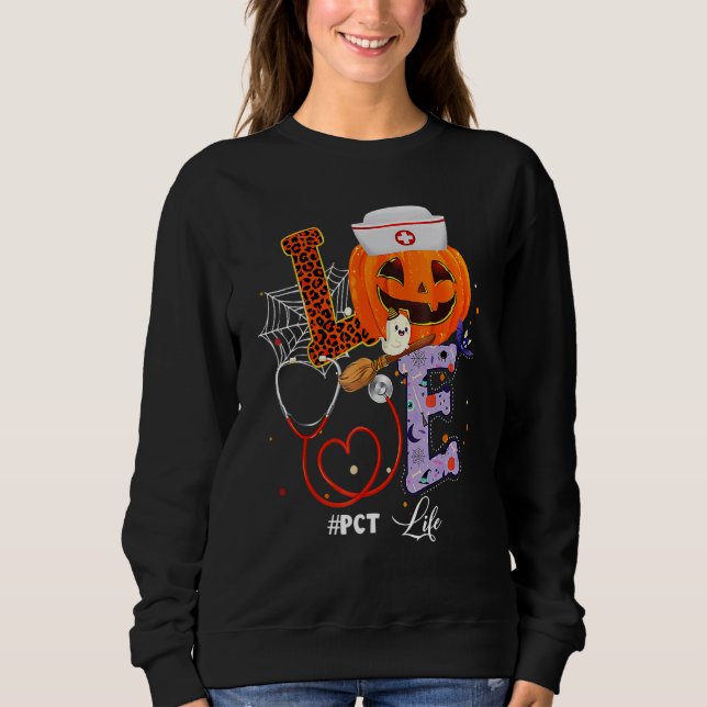 Halloween vibes PCT Life Pumpkin Nurse Outfit for  Sweatshirt (Vorderseite)