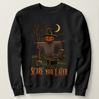 Halloween Vibes - Pumpkin Head Scarecrow Sweatshirt