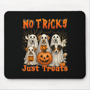 Halloween Vibes Spooky Saison Hund Mama No Tricks  Mousepad