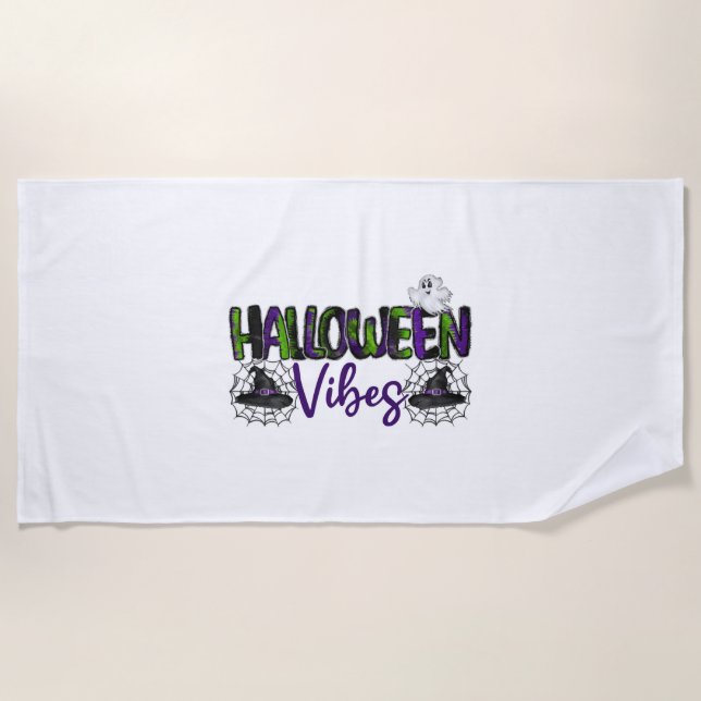 Halloween Vibes Strandtuch (Vorderseite)