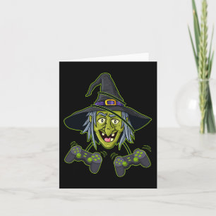 Halloween Video Gamer Controller Boys Kids Karte