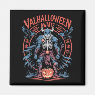 Halloween Viking Warrior - Runen und Ravens - Valh Magnet