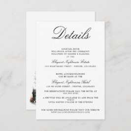 Halloween Village Hochzeitskarte Begleitkarte