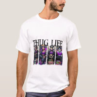 Halloween Villains Thug Life Retro