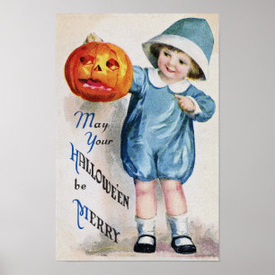 Halloween Vintag Art Poster