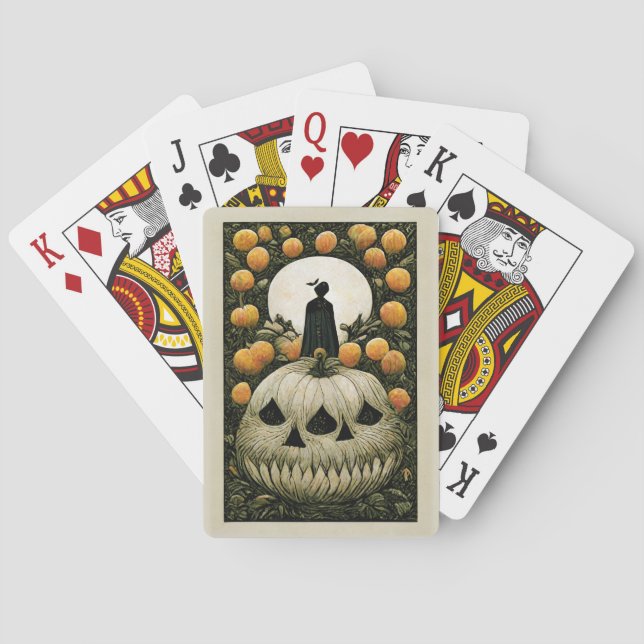 Halloween Vintag Gothic Illustration Tarot Card Spielkarten (Rückseite)