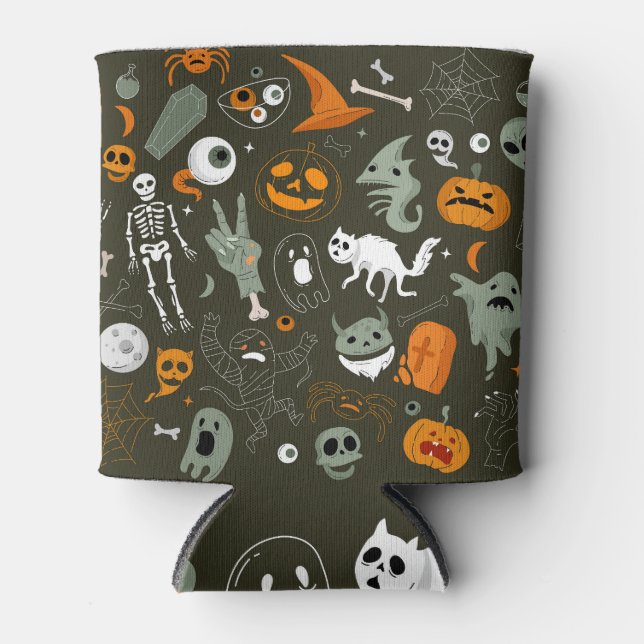 Halloween Vintag: Icon & Element Collection Dosenkühler (Vorderseite)