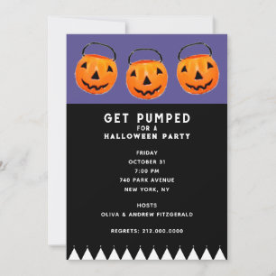 Halloween Vintag Pumpkins Party Einladung