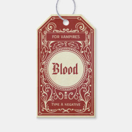 Halloween Vintag Vampir-Blutmarke Geschenkanhänger