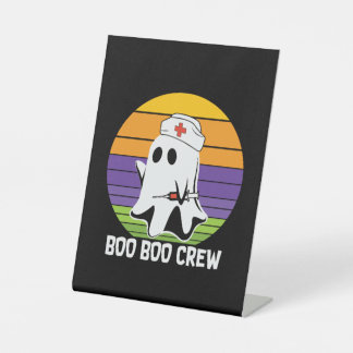 Halloween Vintage Boo Boo Crew Geburtstag Sockelschild
