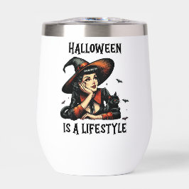 Halloween-Vintage Button-Up-Hexen