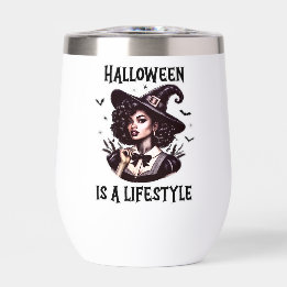 Halloween-Vintage Button-Up-Hexen