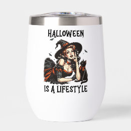 Halloween-Vintage Button-Up-Hexen