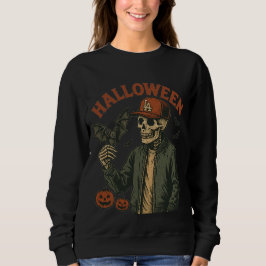 Halloween Vintage - Gruseliger Skelett  Sweatshirt