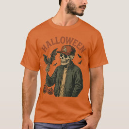Halloween Vintage - Gruseliger Skelett  T-Shirt