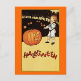 "Halloween" Vintage Illustration Postkarte