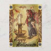 Halloween Vintage Kerze und Kostüme