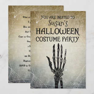 Halloween-Vintage-Kostümfest Einladung