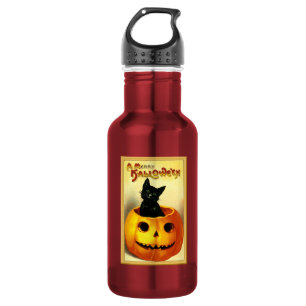 HALLOWEEN Vintage-Kürbislaterne Edelstahlflasche