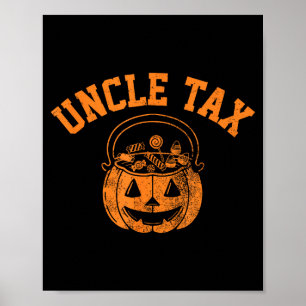 Halloween Vintage Onkel Steuer Kürbis Soky Süßes-o Poster